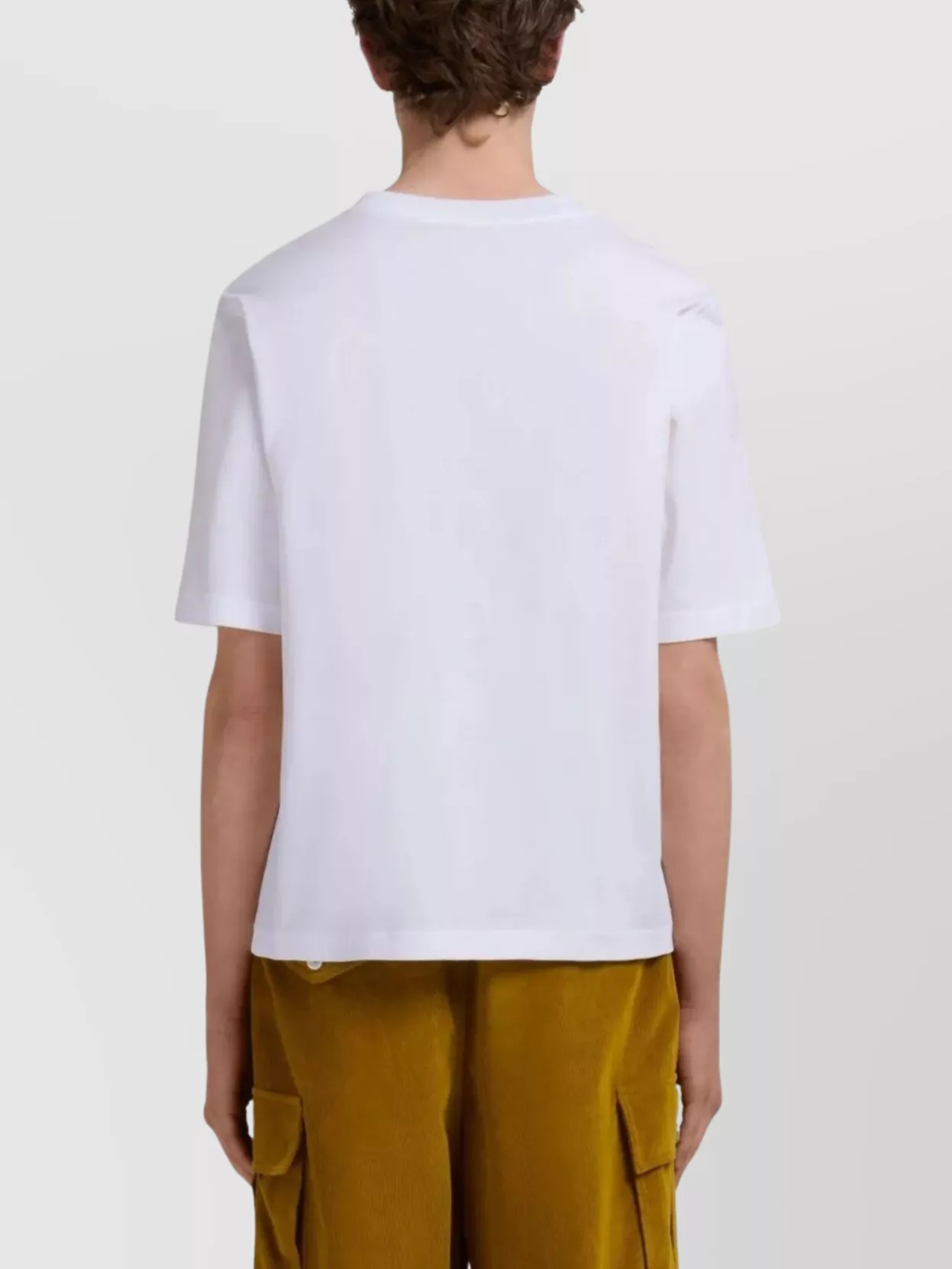 Marni Graphic Print Round Neck Short Sleeve T-shirt In White