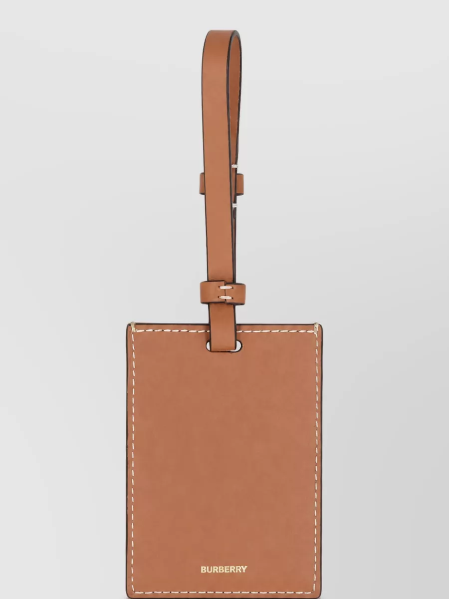 Burberry Calf Leather Luggage Tag