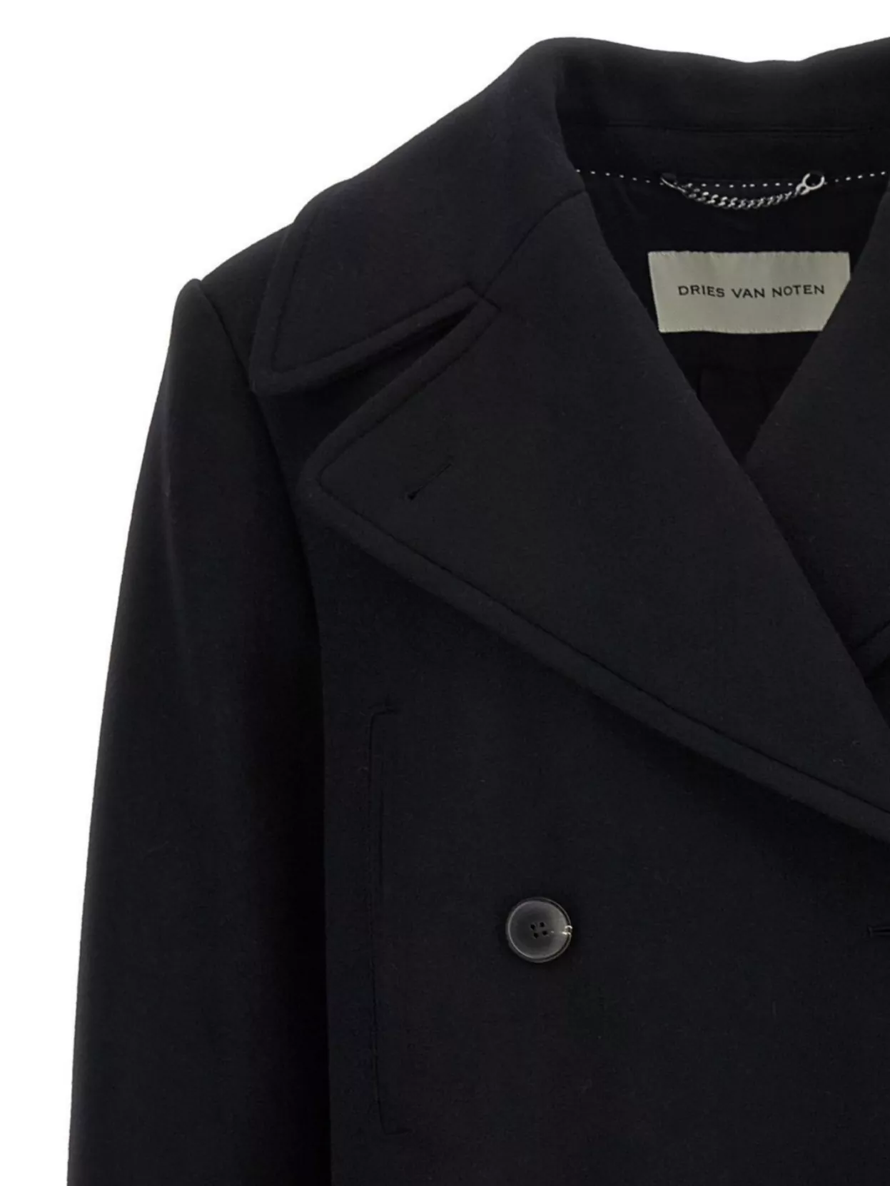 Dries Van Noten 'Vafel' Coat Double-Breasted Notched Lapels
