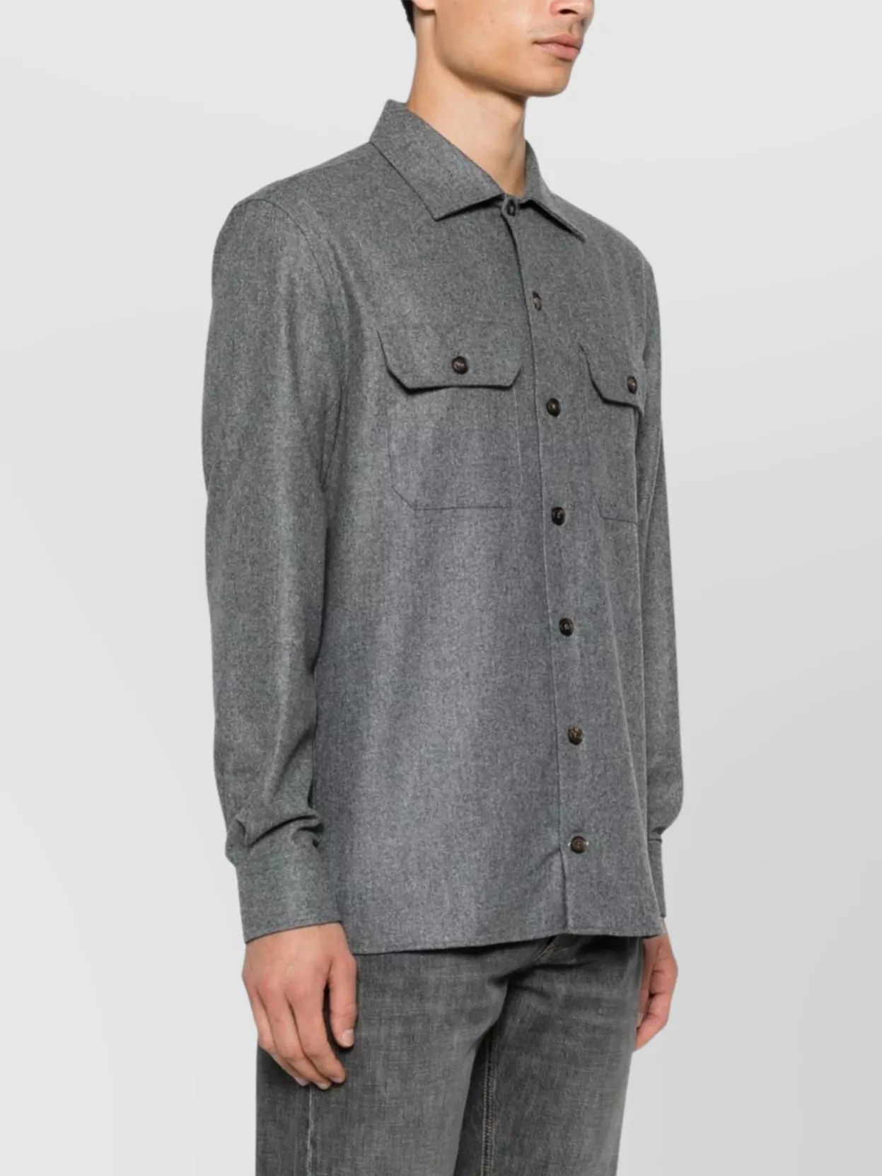 Brunello Cucinelli Wool Shirt Long Sleeves