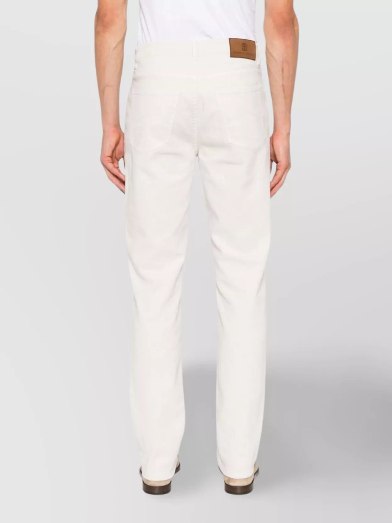Brunello Cucinelli Cotton Trousers With Belt Loops And Five-Pocket Styling