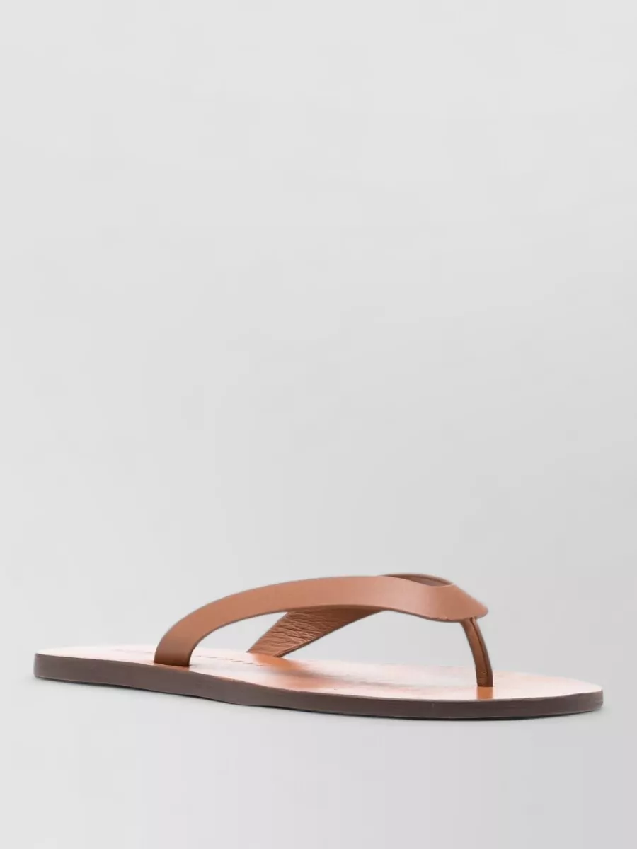 Manebi leather thong sandals