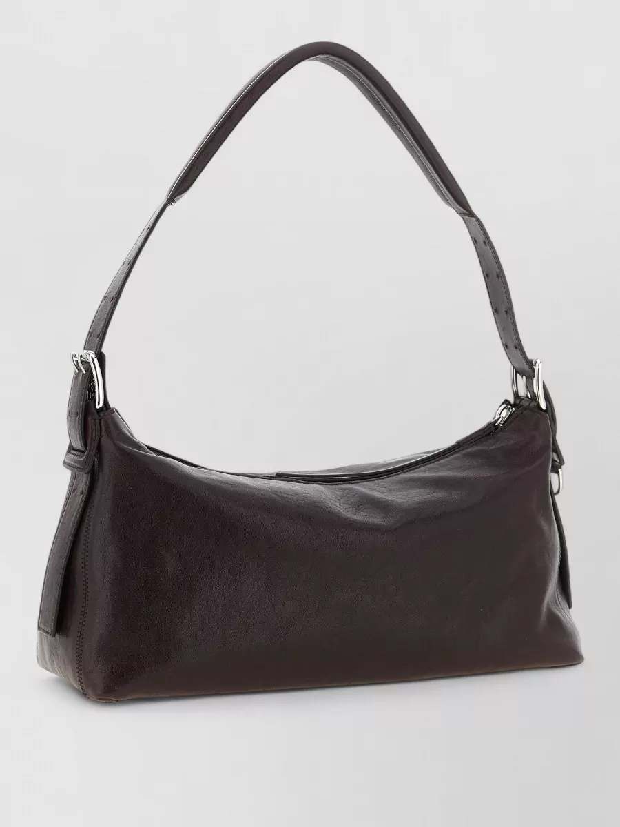 Lemaire Calf Leather Belted Baguette Shoulder Bag