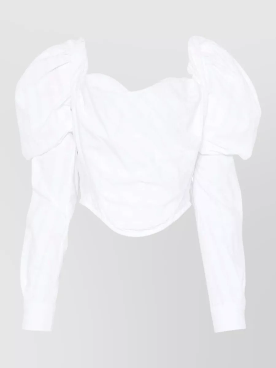 Vivienne Westwood sweetheart neck puff sleeve blouse