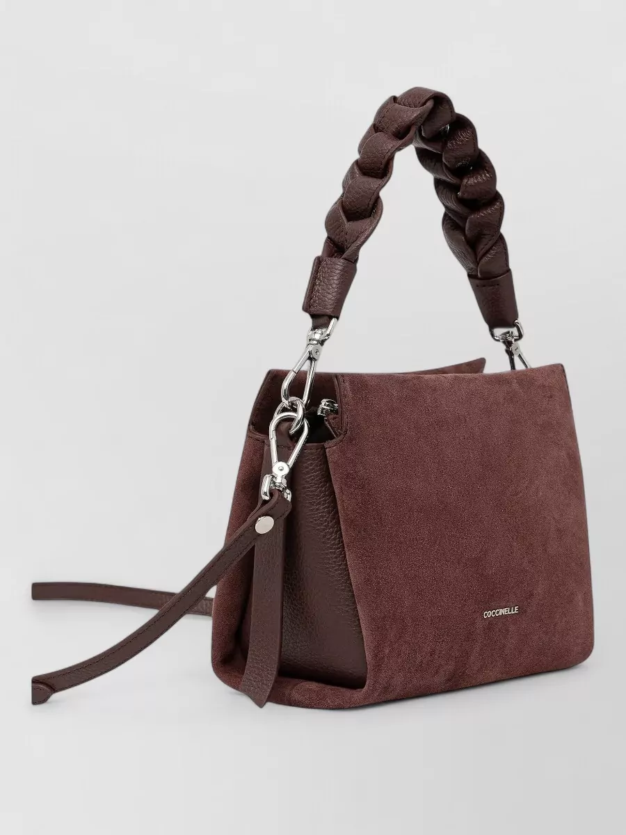 Coccinelle Leather Suede Clutch Bag