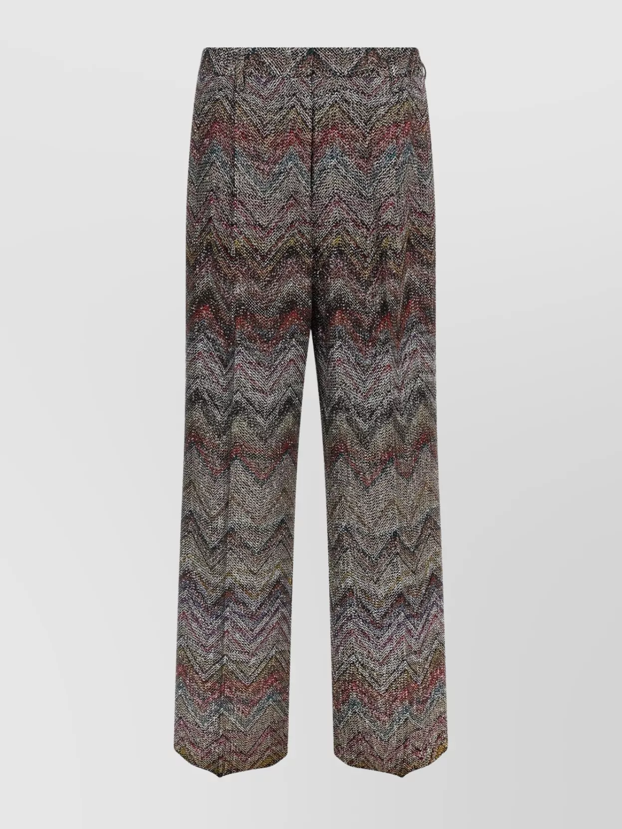 Missoni Wide Leg Sequin Chevron Textured Trousers