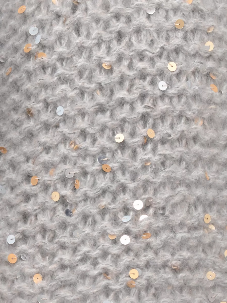 Panicale Sequined Knit Short-Sleeve Cardigan