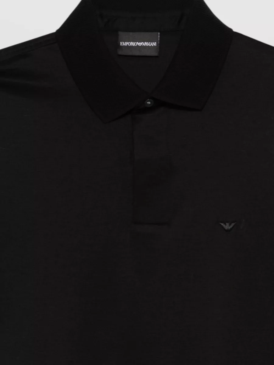 Emporio Armani Cotton Polo Shirt Short Sleeves Collar