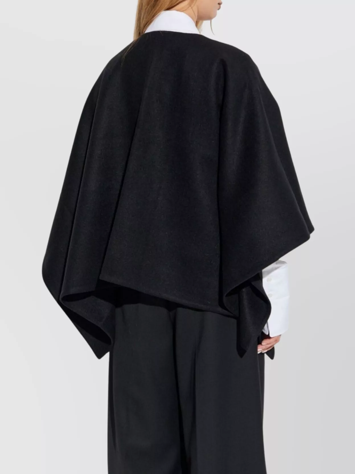 Max Mara Crystal Rhinestone Cape Wide Sleeves