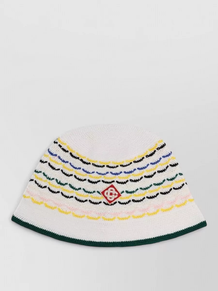 Casablanca knit logo hat