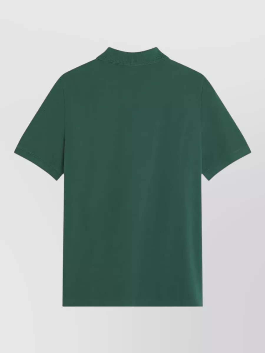 Maison Kitsuné Fox Head Cotton Polo Shirt Short Sleeves