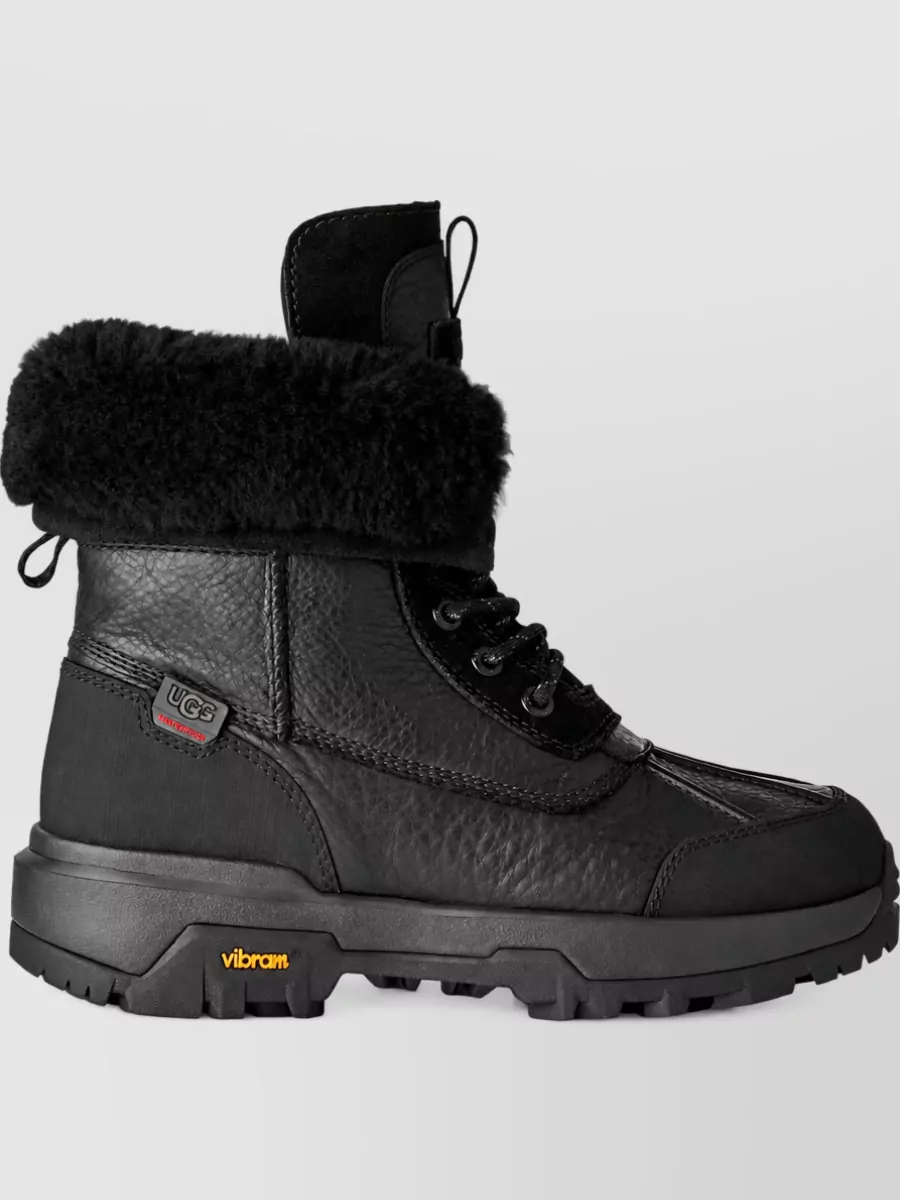Ugg Leather Lace-Up Boots