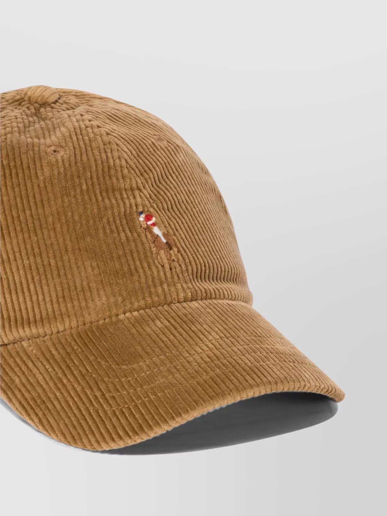 Polo Ralph Lauren Ribbed Corduroy Baseball Cap With Curved Brim