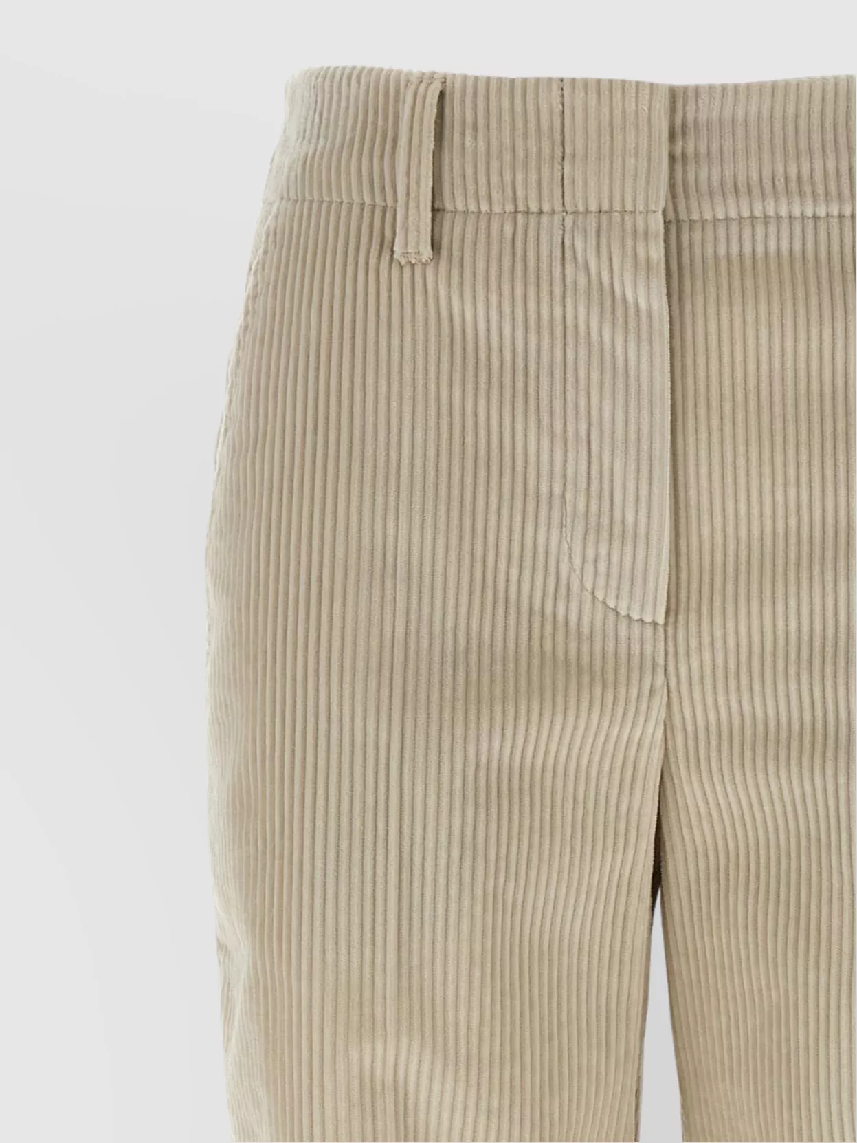 Brunello Cucinelli Velvet Trousers With Pockets And Loops
