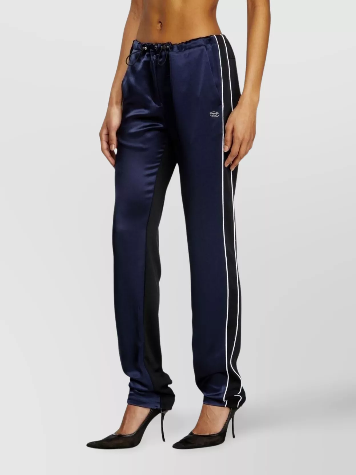 Diesel Relaxed Fit Trousers With Sporty Side Stripes