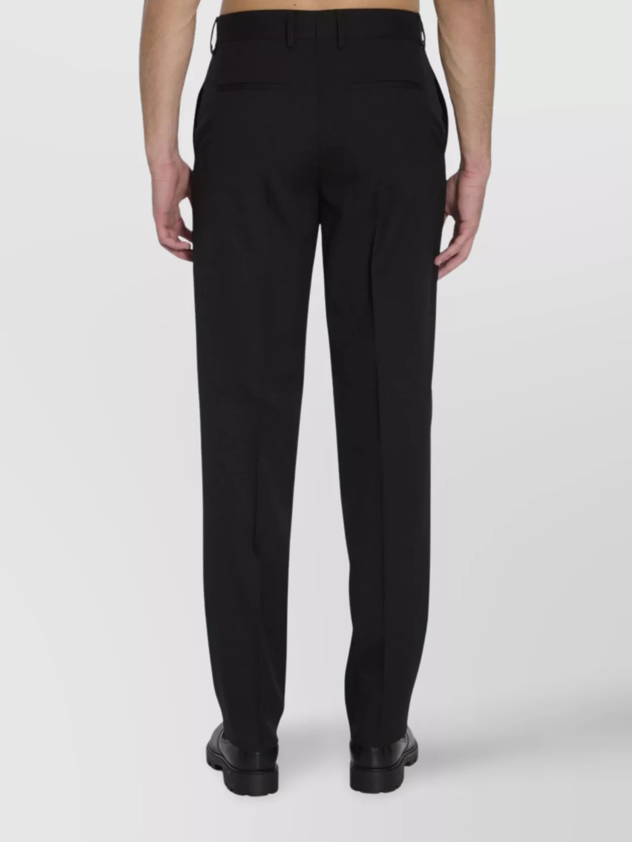 Fendi Tailored Cigarette Trousers In Wool Gabardine