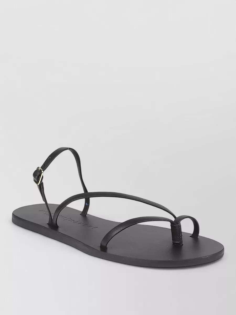 Manebi Leather strappy slides
