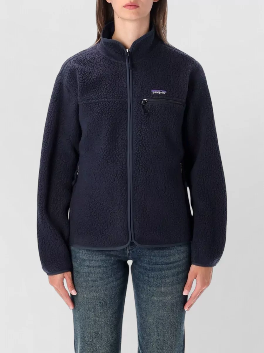 Patagonia fleece stand collar zip jacket