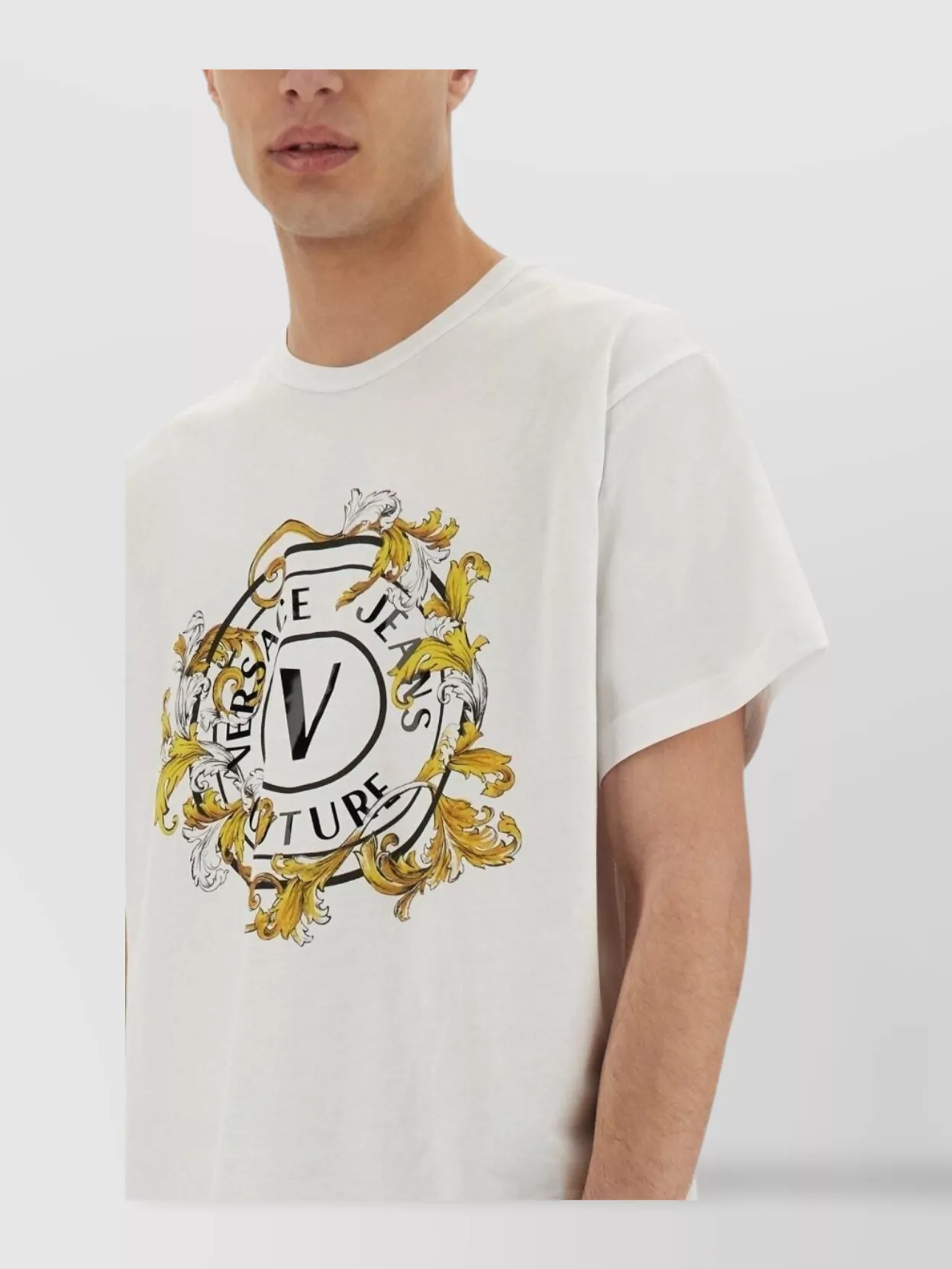 Versace Jeans Couture Crew Neck Graphic Print Short Sleeves
