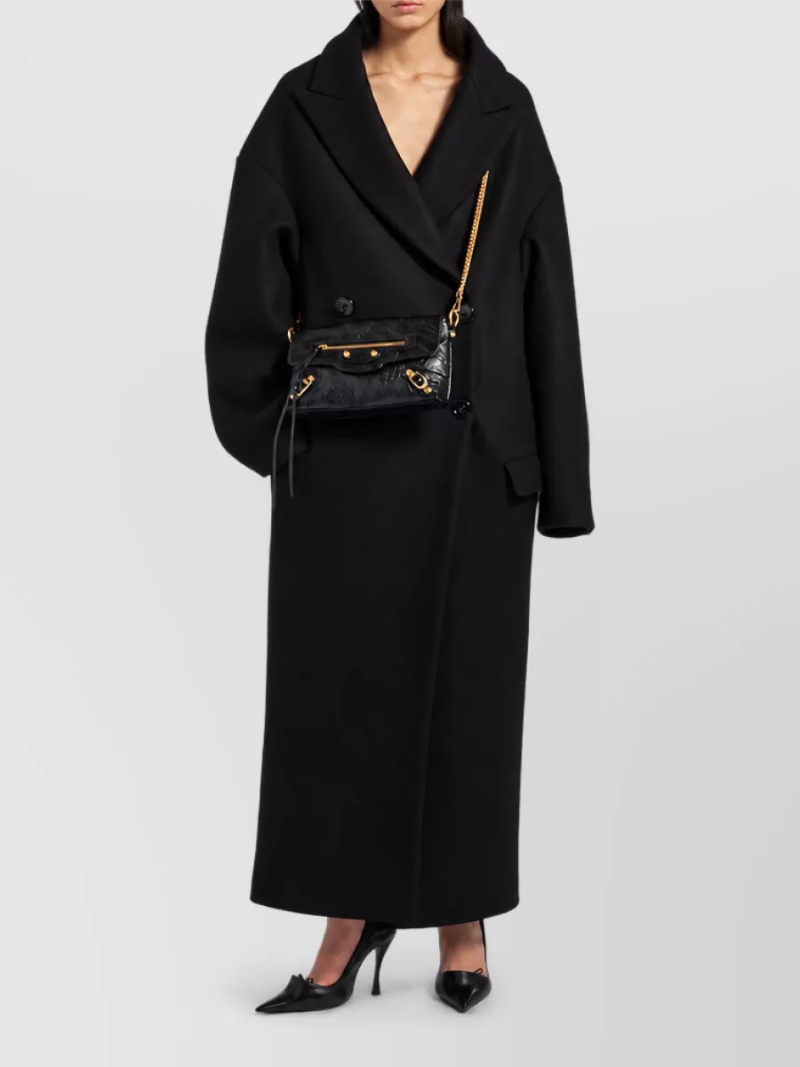 Balenciaga Le City Lambskin Chain Clutch Bag