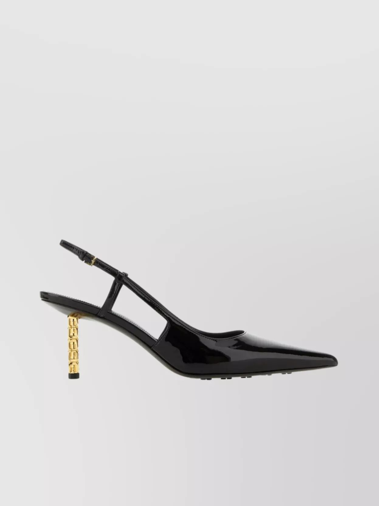 Shop Givenchy G-cube Pointed Leather Pumps In Black