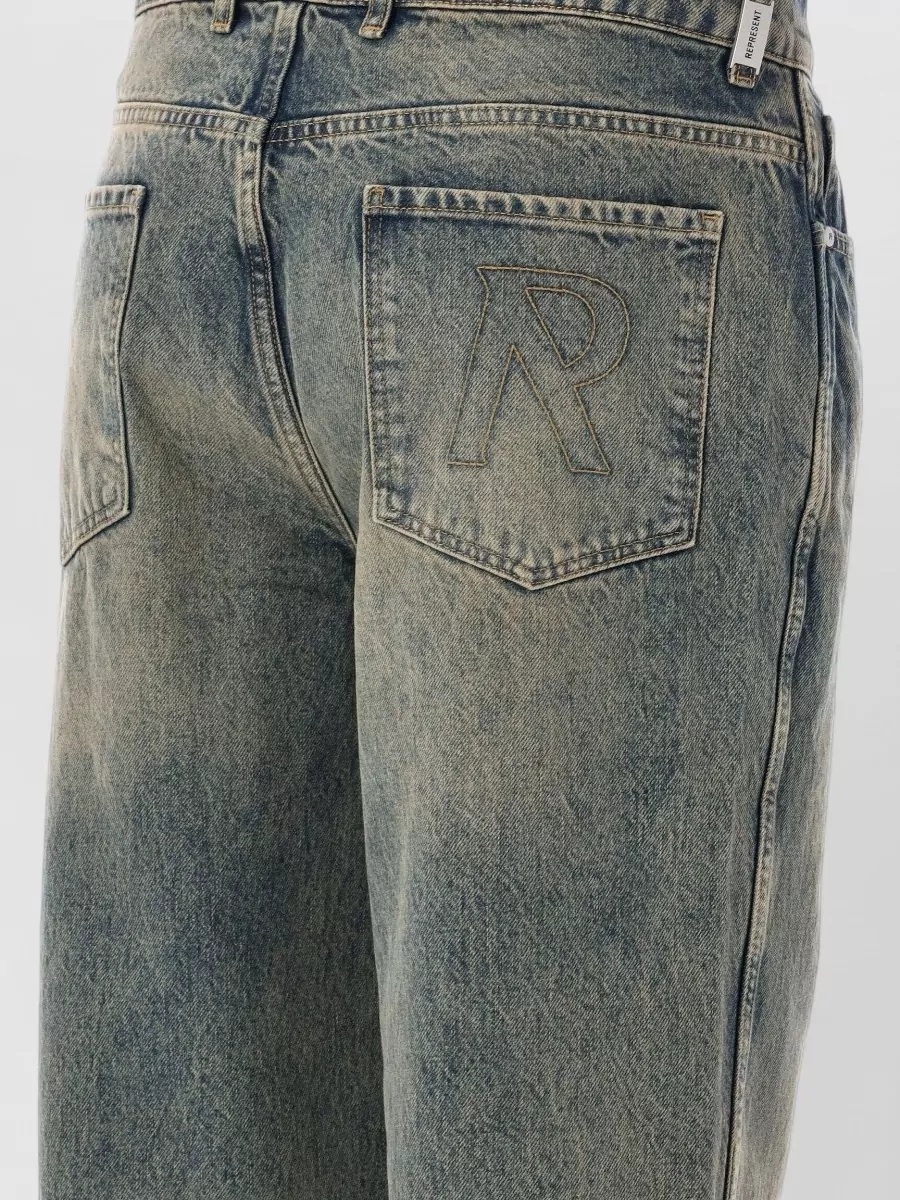 Represent Denim Baggy Straight-Leg Trousers