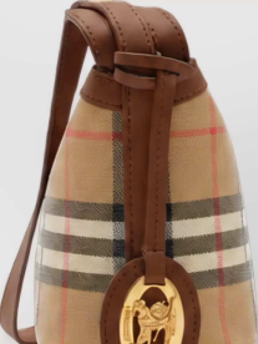 Burberry Mini Check Cotton Cross-Body Bag