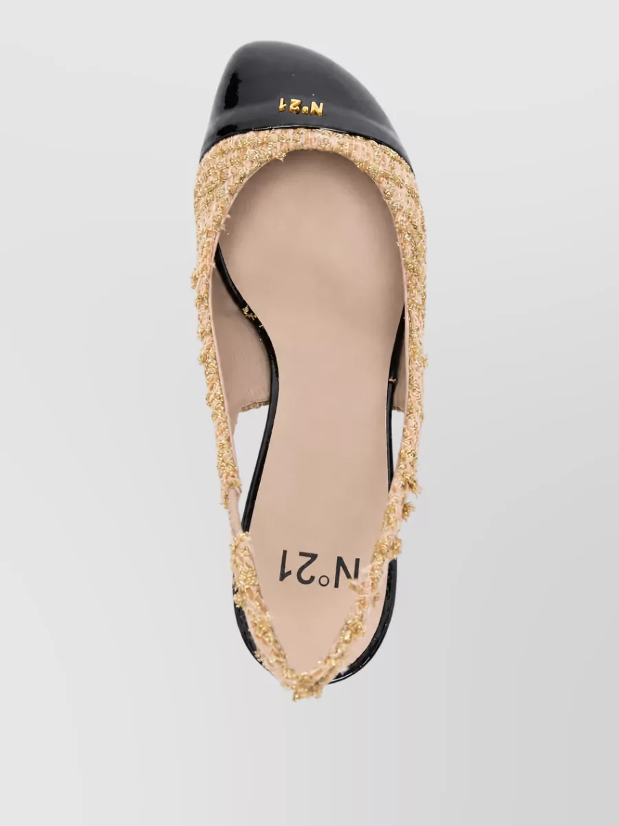 N 21 Leather Slingback Pumps