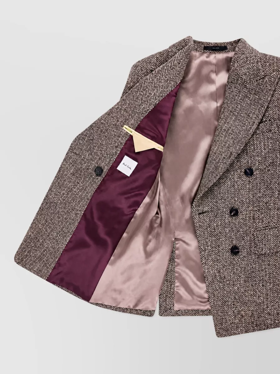 Paul Smith Wool Double-Breasted Coat