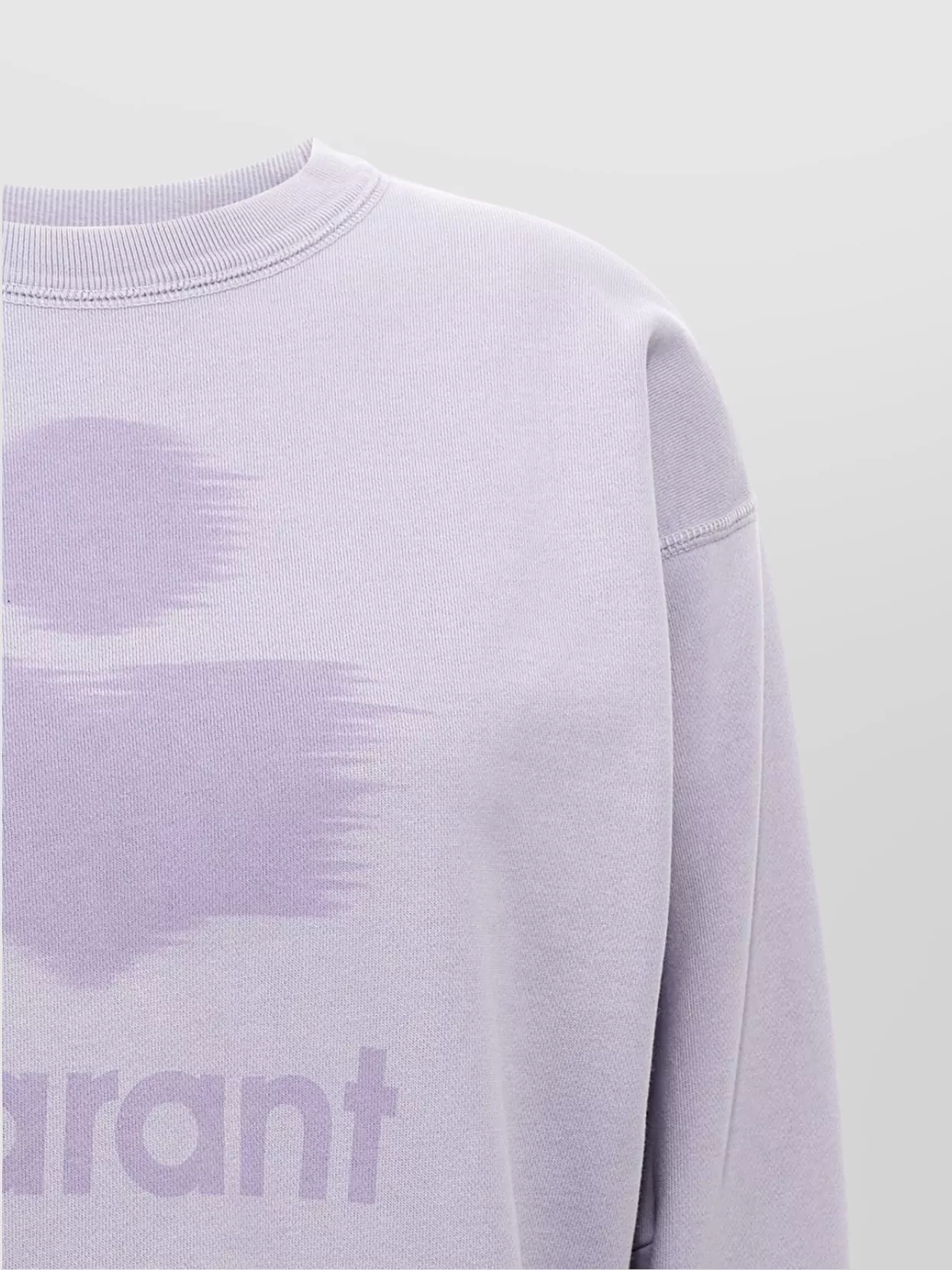 Isabel Marant Etoile Crew Neck Sweatshirt Ribbed Cuffs