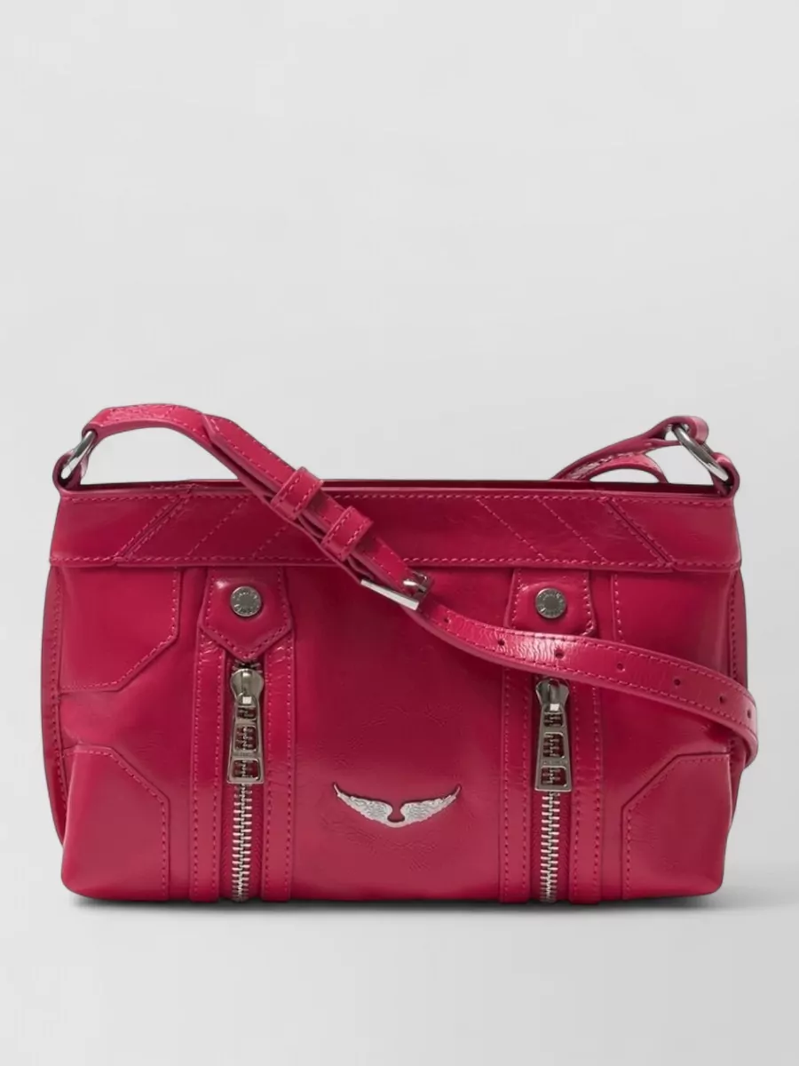 Zadig & Voltaire sunny mood vintage leather shoulder bag