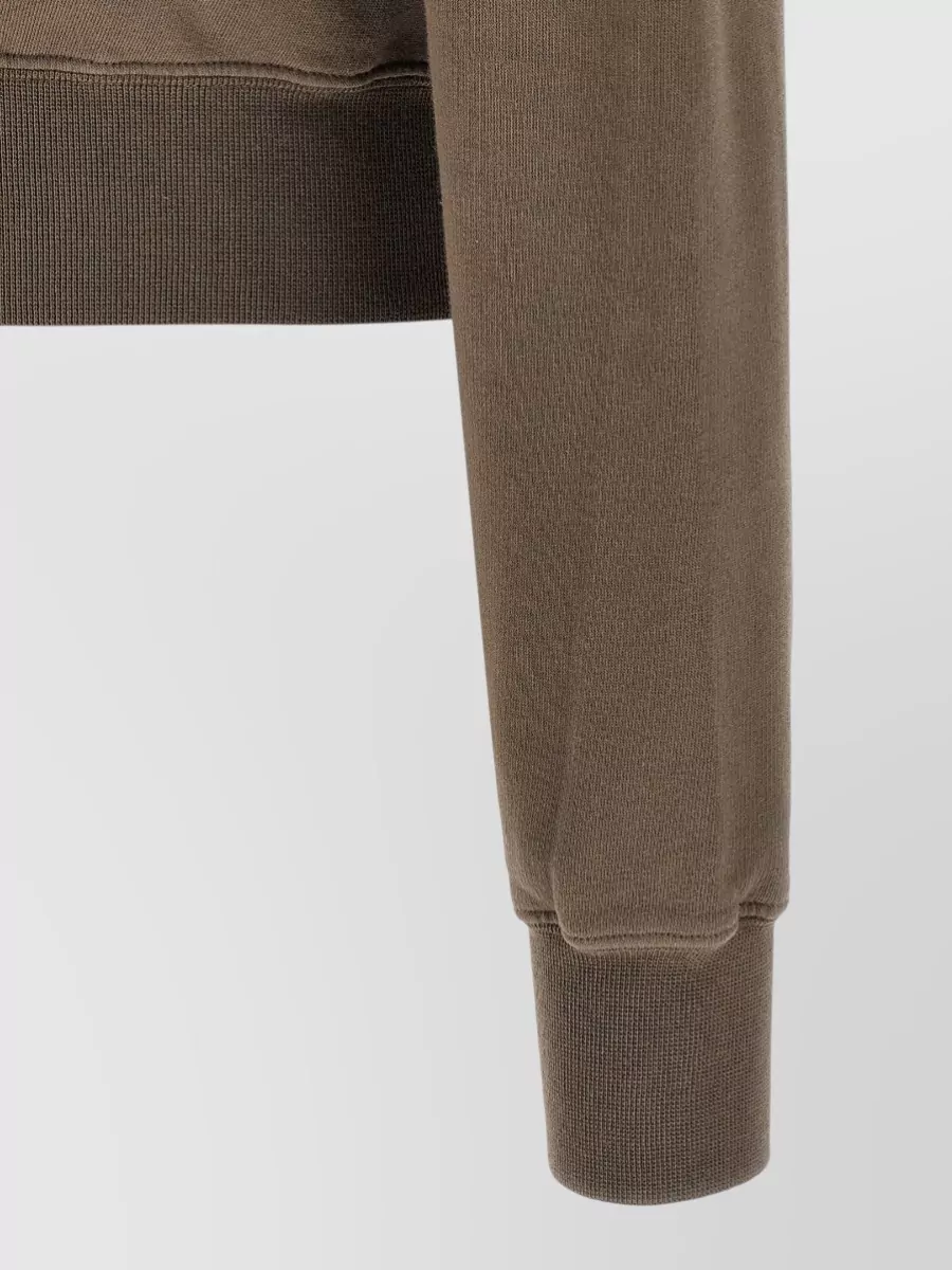 Rick Owens Drkshdw Cotton Asymmetric Zip Hooded Jacket