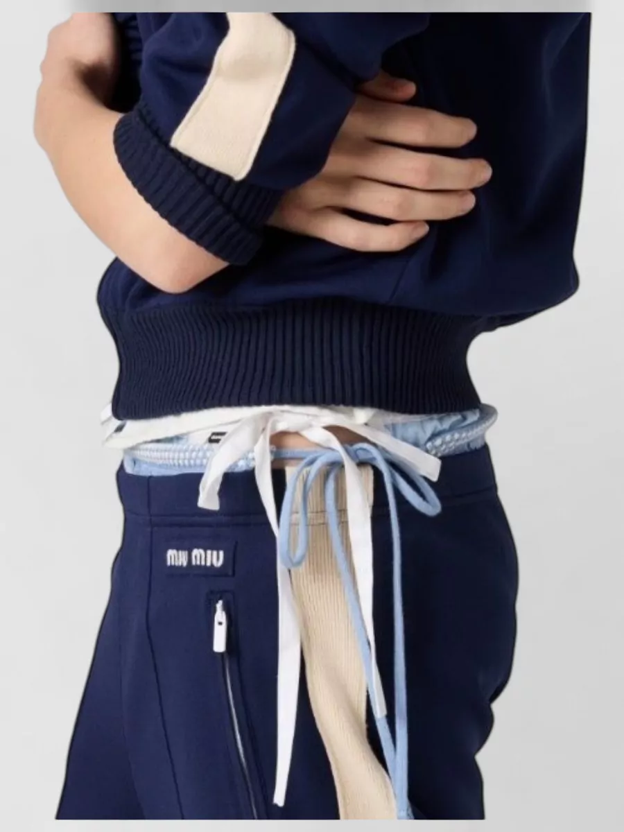 Miu Miu Silk Track Pants