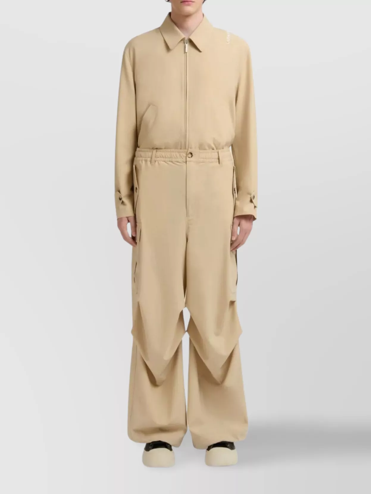 Marni Wide-leg Trousers Cargo Pockets In Multi