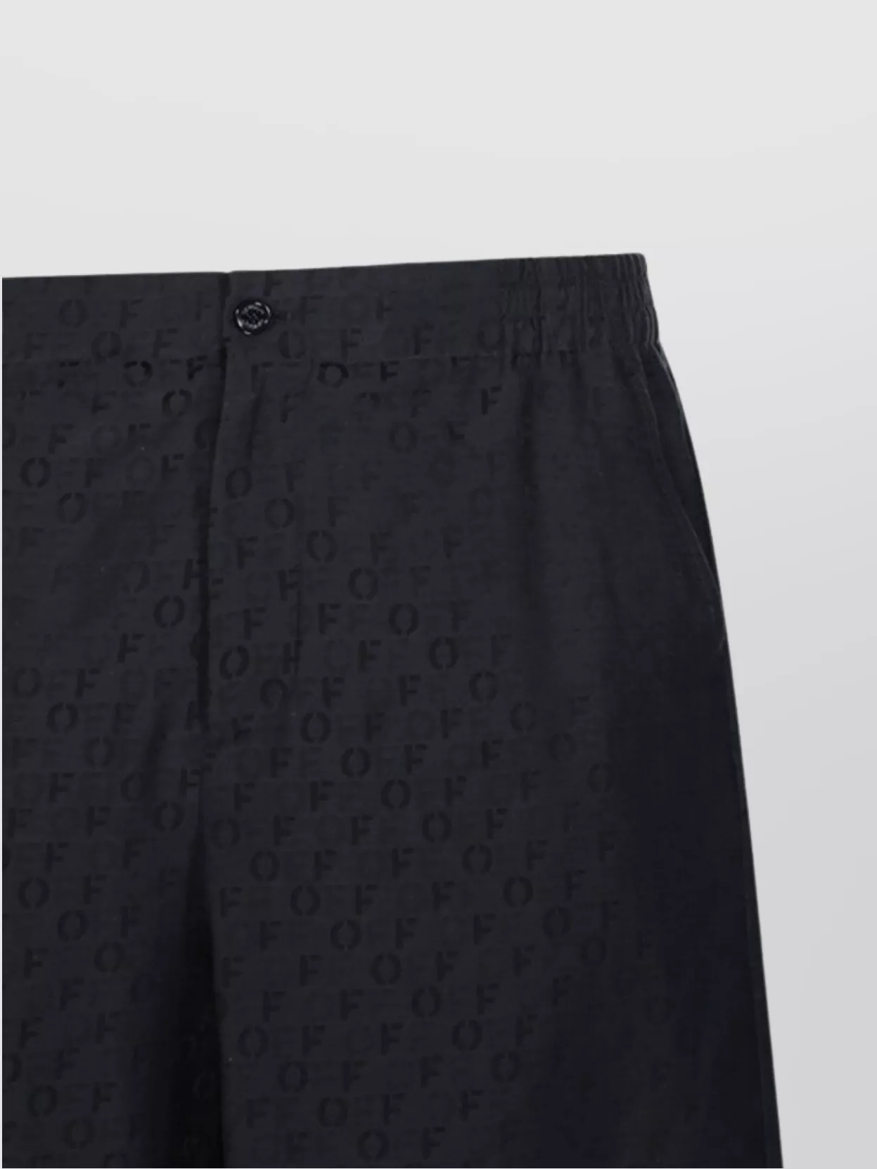 Off-White Ao Jacquard Silk Cotton Shorts
