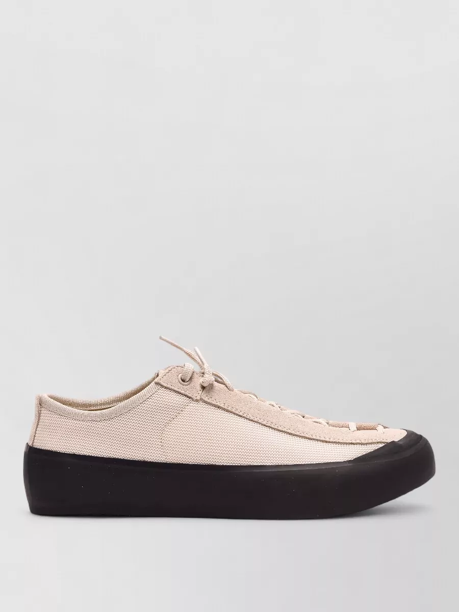 Stone Island Leather Low-Top Sneakers