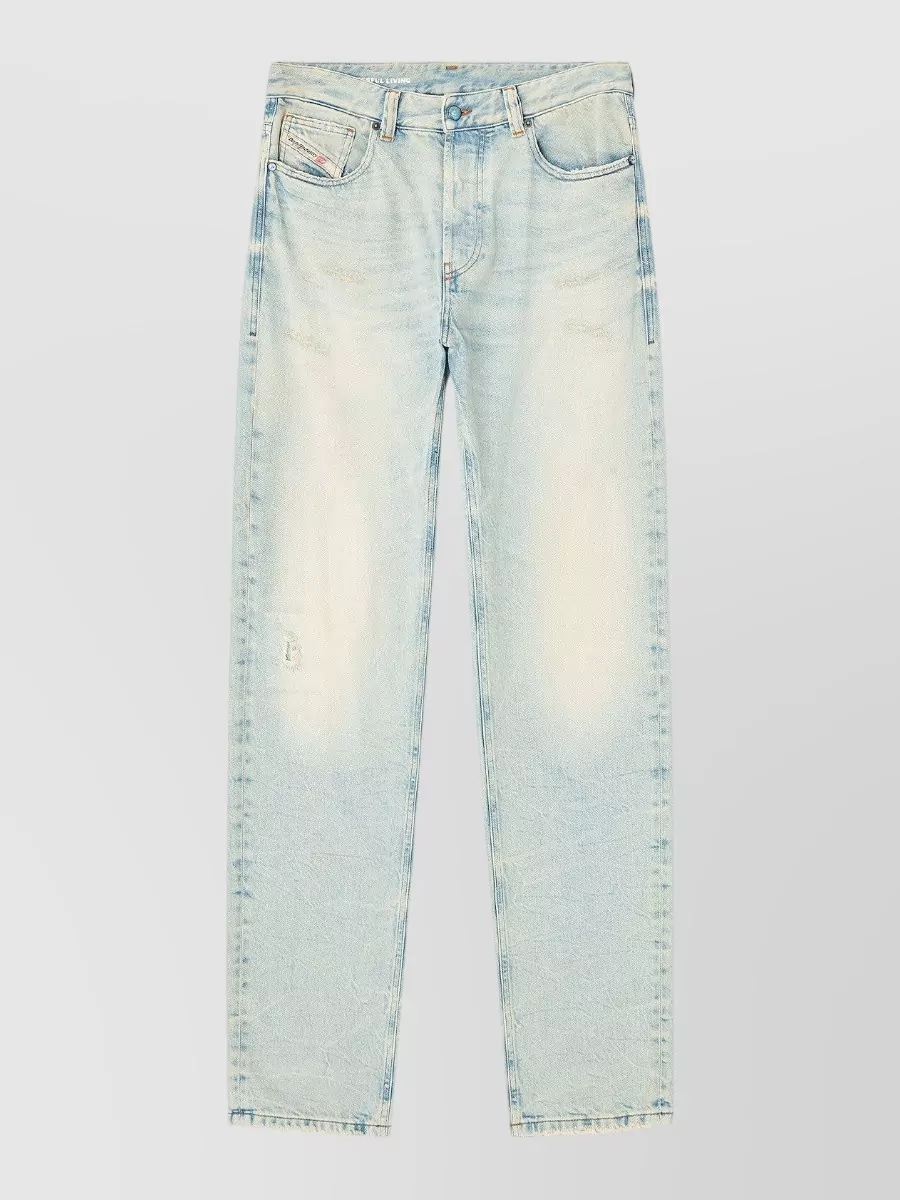 Diesel denim low-rise straight-leg jeans