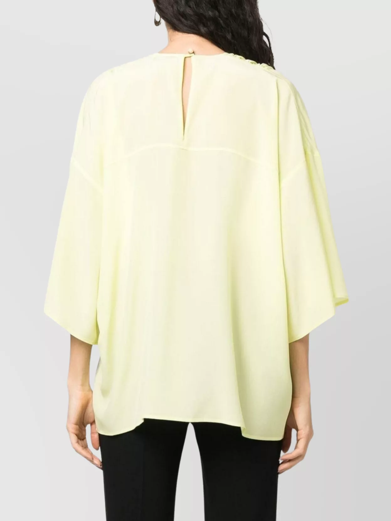 Lanvin Circular Collar Loose Fit Top