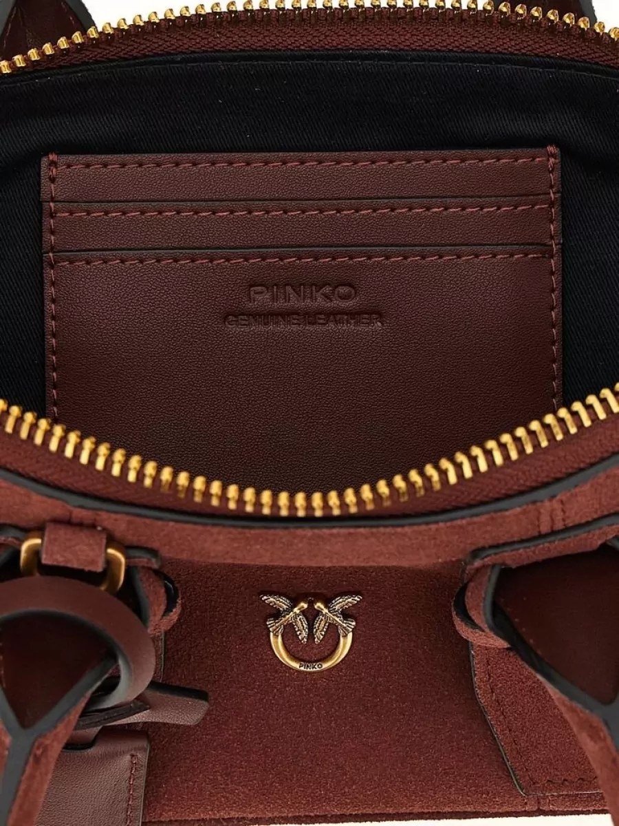 Pinko Love Bag Leather Clutch Bag