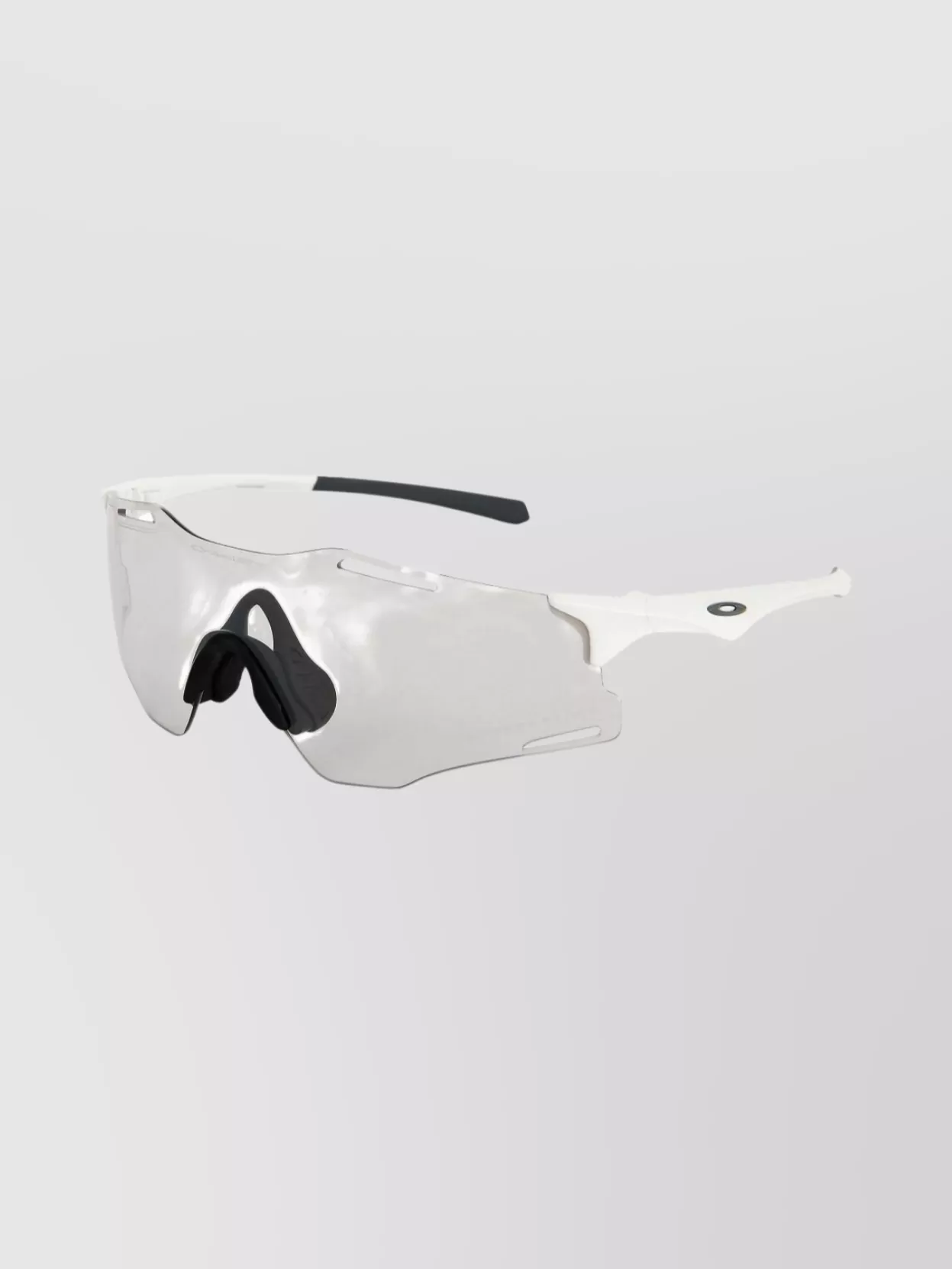 Oakley Stylish Wraparound Sunglasses Curved Temples In White