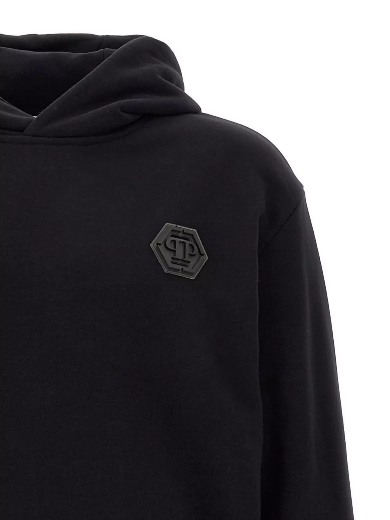 Philipp Plein Hooded Logo Patch Sweater