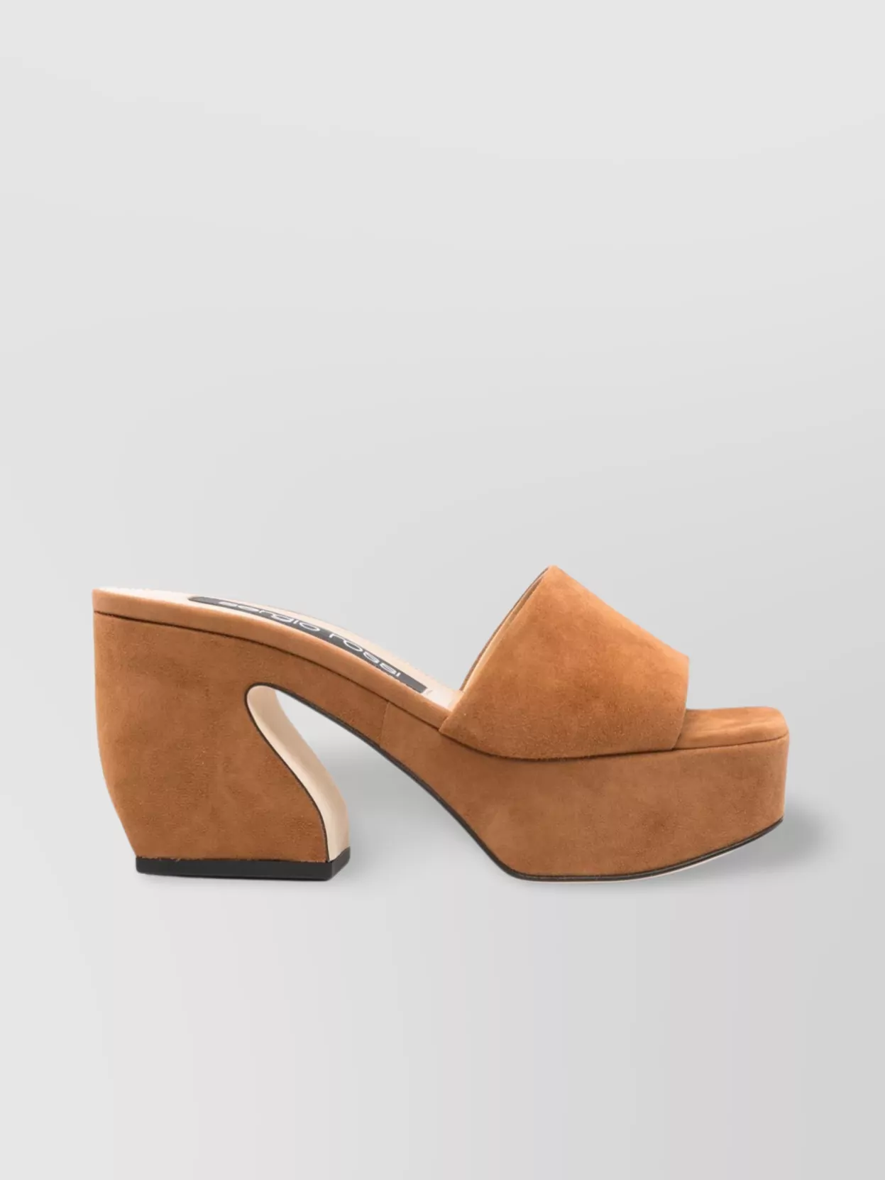 Sergio Rossi Heeled Open Toe Platform Mules