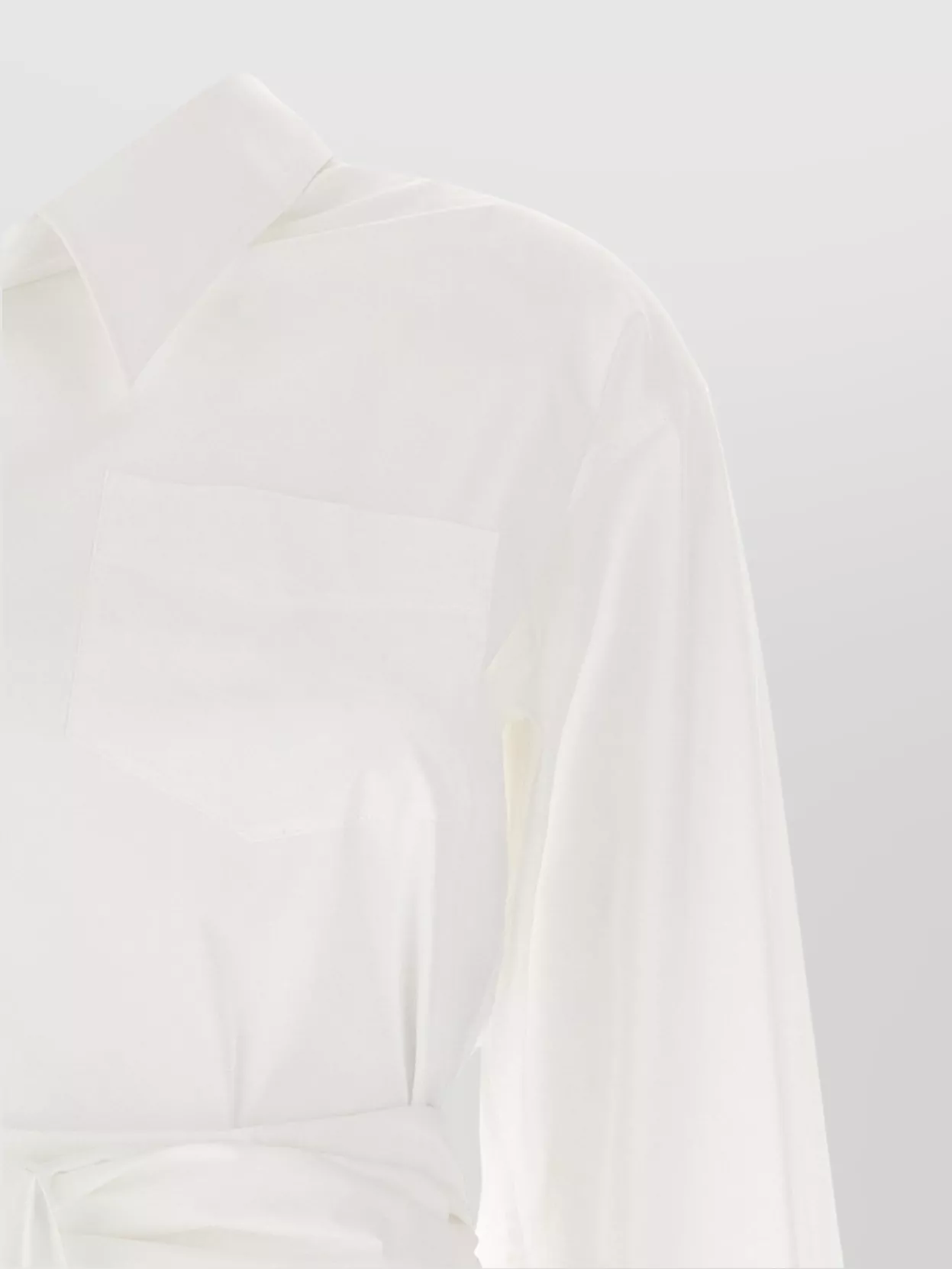 Moschino Asymmetric One-shoulder Shirt Chest Pocket Detail