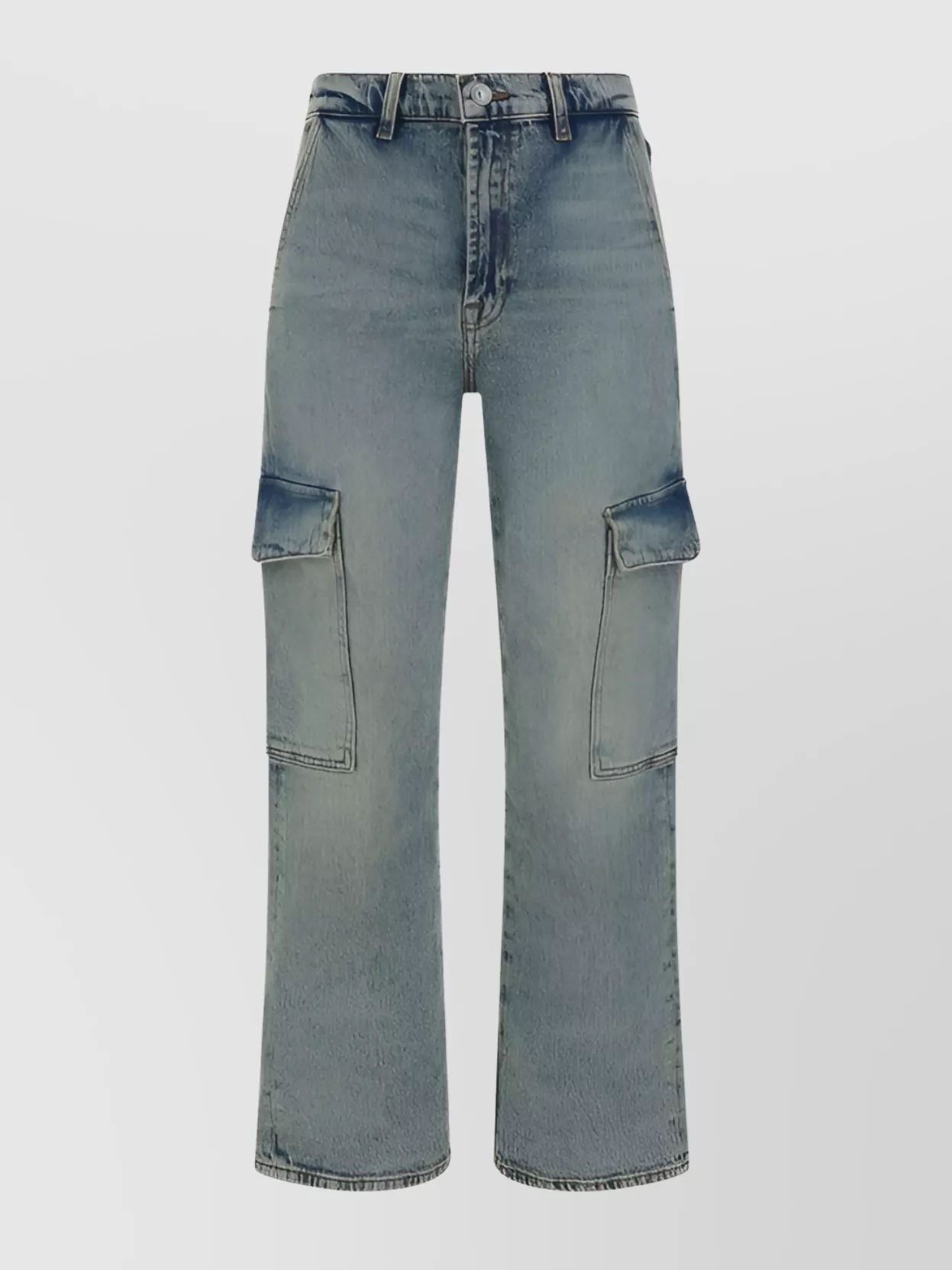 Shop 7 For All Mankind Logan Frost Wide Leg Jeans