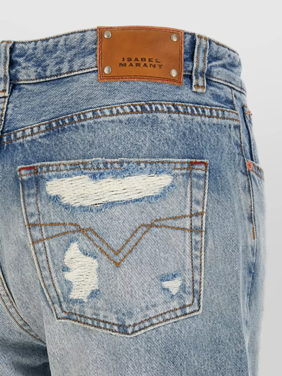 Isabel Marant Cropped Straight-Leg Jeans