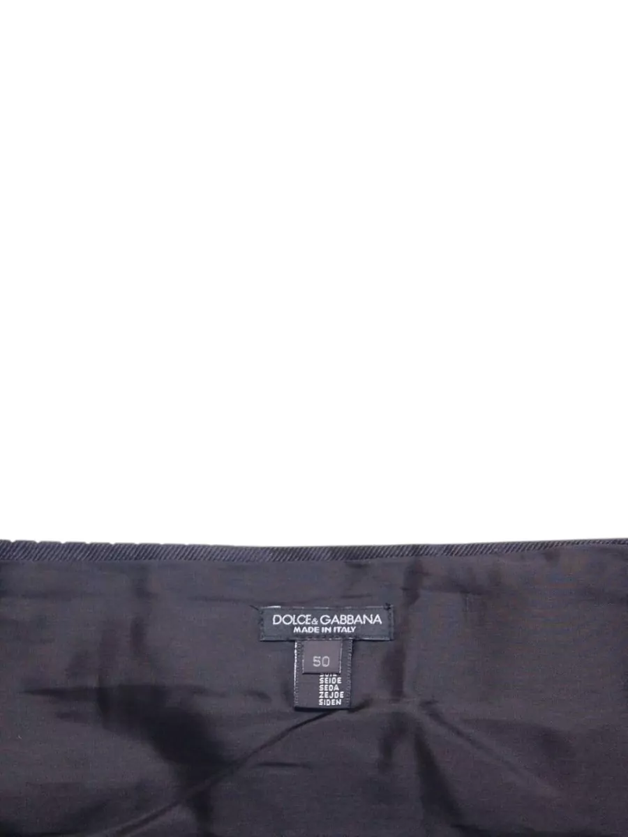 Dolce&Gabbana Silk Pleated Polka Dot Cummerbund