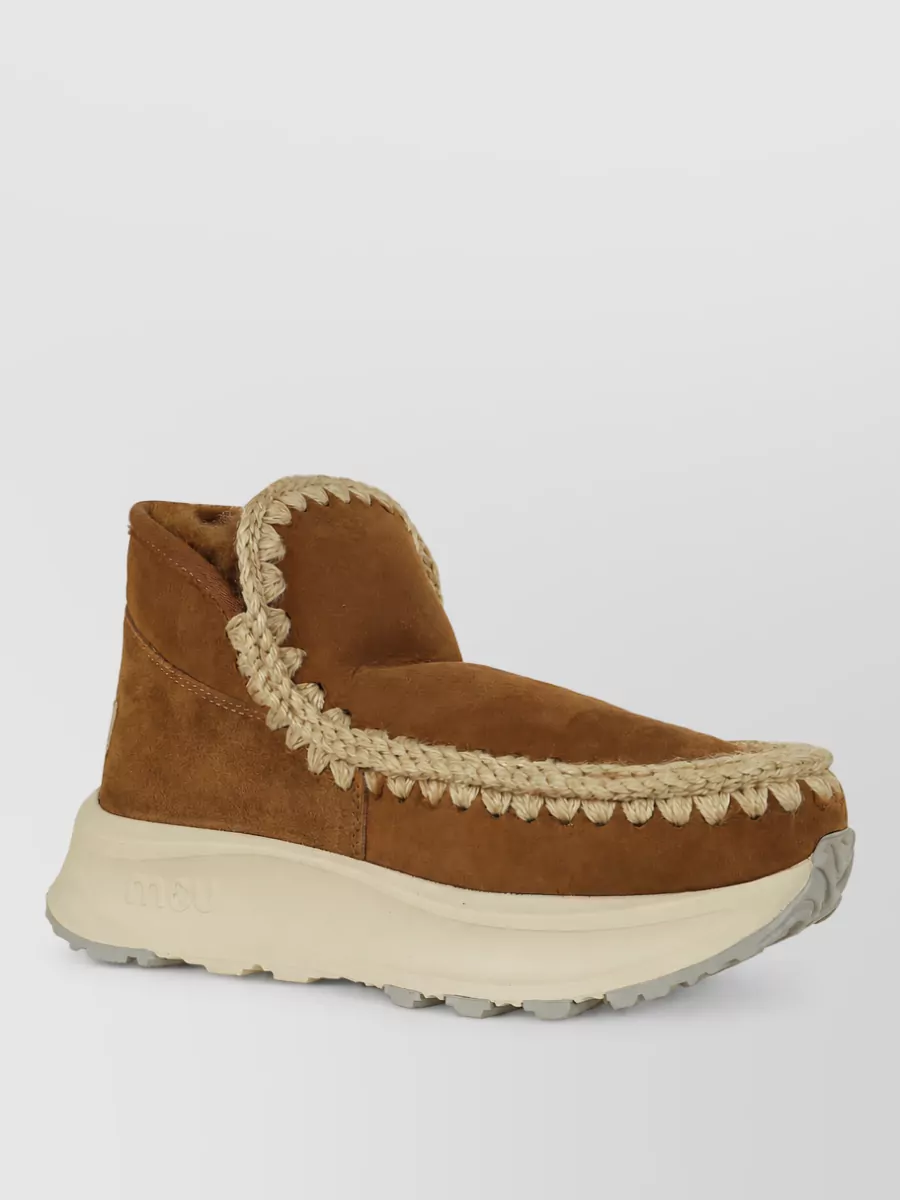 Mou sheepskin ankle slippers