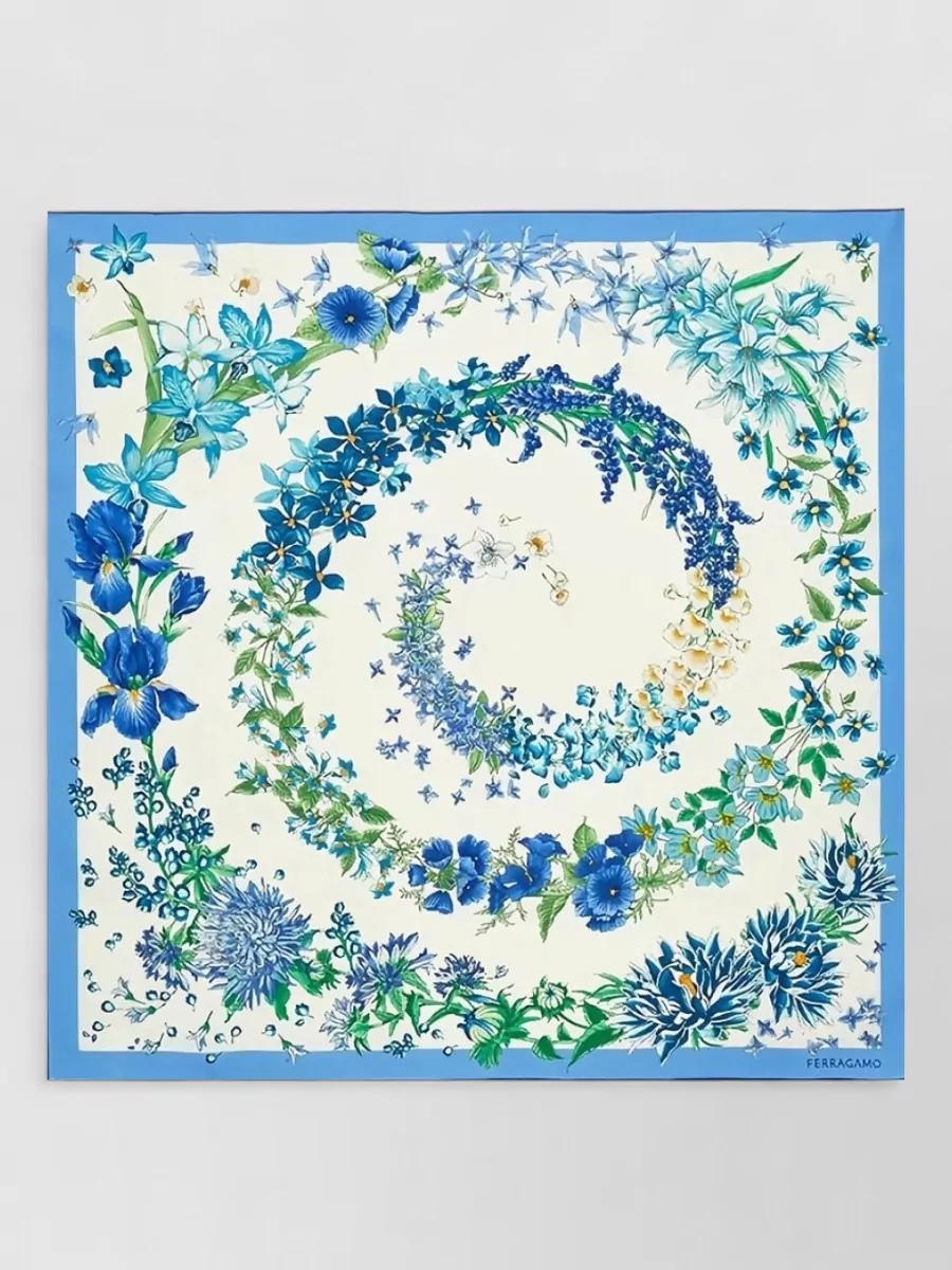 Ferragamo silk printed scarf