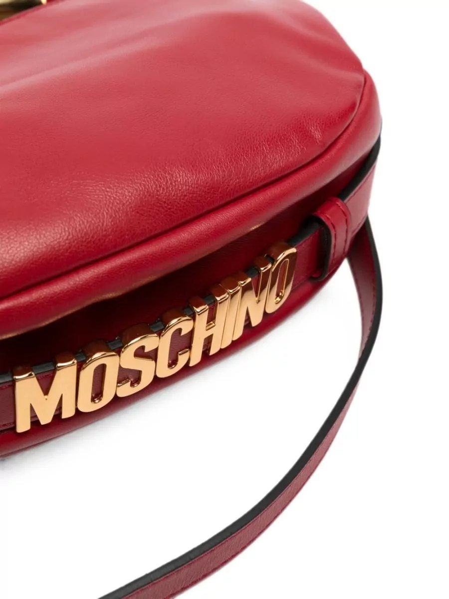 Moschino Leather Clutch Bag