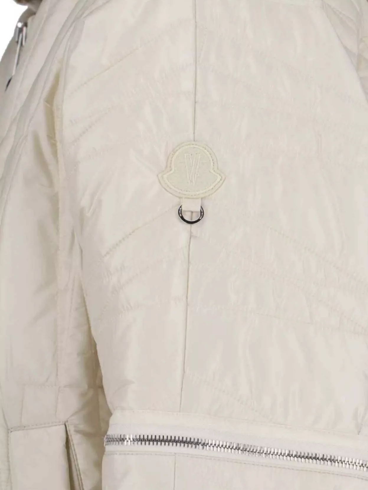 Moncler Genius Hooded Short Sleeve Quilted Drawstring Jacket